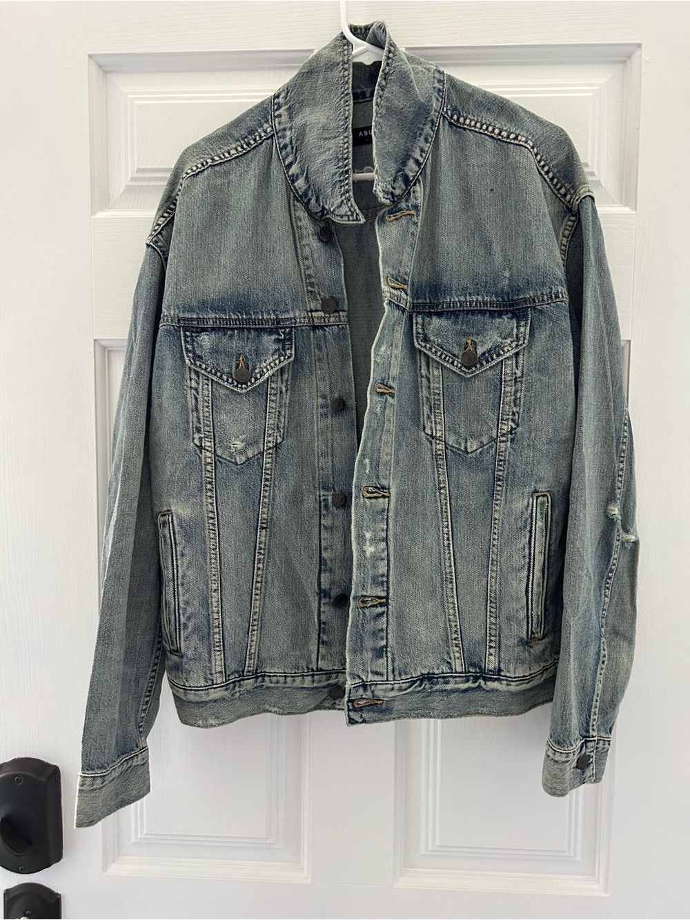 Able brand- Stand for Life on back Blue Denim Jacket - Unbranded Womens